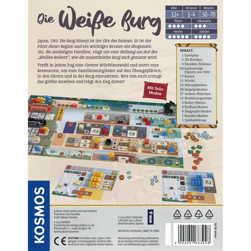 Kosmos Die weisse Burg lautapeli strategia