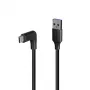 Lindy 1,5 m USB 3.2 Type-A - C -kaapeli, 90° kulmikas, 10 Gbit/s