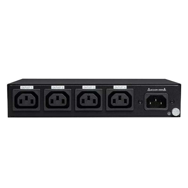 Lindy 32622 virtajakoyksikkö (PDU) 4 AC-lähtöä 1U musta