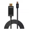 Lindy 33365 SATA-kaapeli, 4-pin virta + 7-pin SATA - 22-pin SATA, 0,5 m, punainen