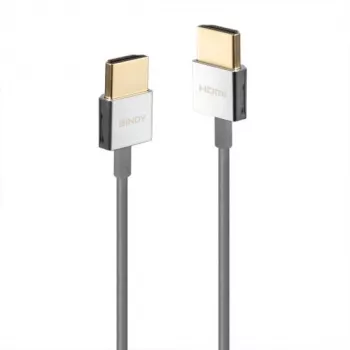 Lindy Ultra High Speed HDMI -ohutkaapeli, 0,5 m, 0,5 m, HDMI Type-A (standardi), HDMI Type-A (standardi), 48 Gbit/s, valkoinen