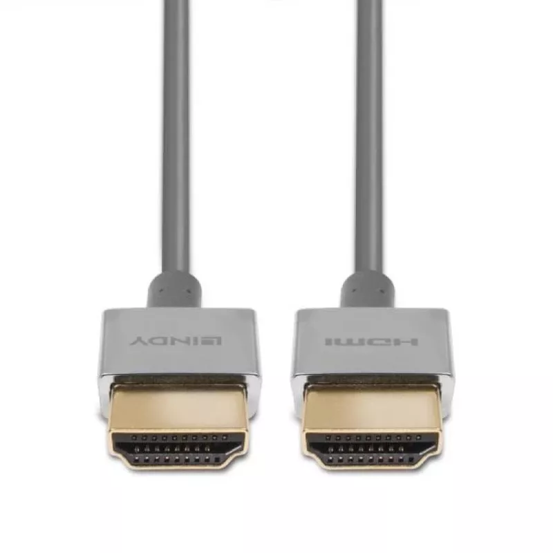 Lindy Ultra High Speed HDMI -ohutkaapeli, 0,5 m, 0,5 m, HDMI Type-A (standardi), HDMI Type-A (standardi), 48 Gbit/s, valkoinen