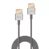 Lindy Ultra High Speed HDMI -ohutkaapeli, 0,5 m, 0,5 m, HDMI Type-A (standardi), HDMI Type-A (standardi), 48 Gbit/s, valkoinen