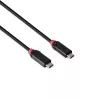 Lindy 2m USB4 240W Type-C-kaapeli, Black Line, 2 m, USB C, USB C, USB4 Gen 3x2, 40 Gbit/s, musta
