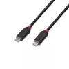 Lindy 2m USB4 240W Type-C-kaapeli, Black Line, 2 m, USB C, USB C, USB4 Gen 3x2, 40 Gbit/s, musta