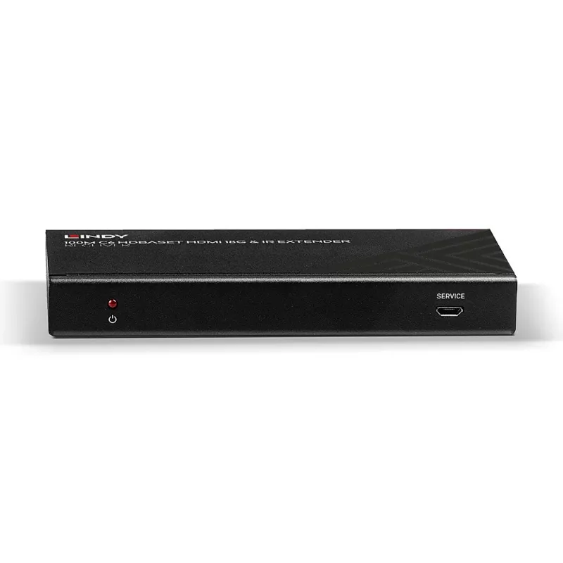 Lindy 100 m Cat.6 HDMI 4K60, IR ja RS-232 HDBaseT -jatko, vastaanotin