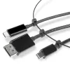 Lindy USB Type-C-, mDP- ja DisplayPort-HDMI-18G-muunninpidike