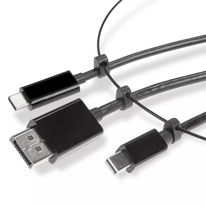 Lindy USB Type-C-, mDP- ja DisplayPort-HDMI-18G-muunninpidike
