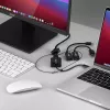 Lindy USB Type-C-, mDP- ja DisplayPort-HDMI-18G-muunninpidike
