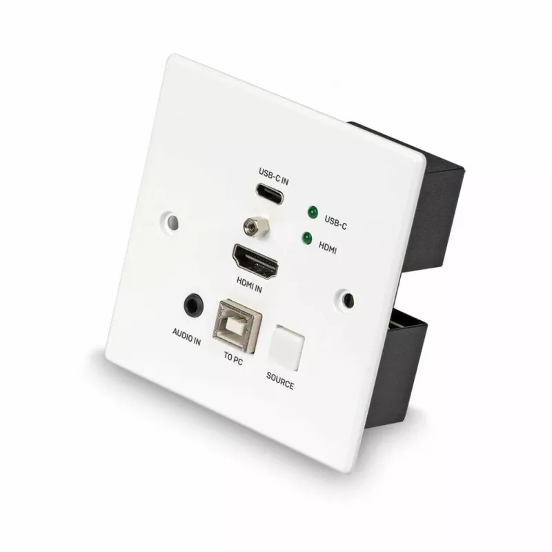 Lindy 150 m Cat.6 HDMI 4K60 ja Type-C HDBaseT UK -seinärasia KVM -jatko, lähetin