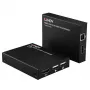 Lindy HDMI, KVM ja IR over IP -jatko, lähetin ja vastaanotin, langallinen, 150 m, Cat5e, Cat6, musta, metalli
