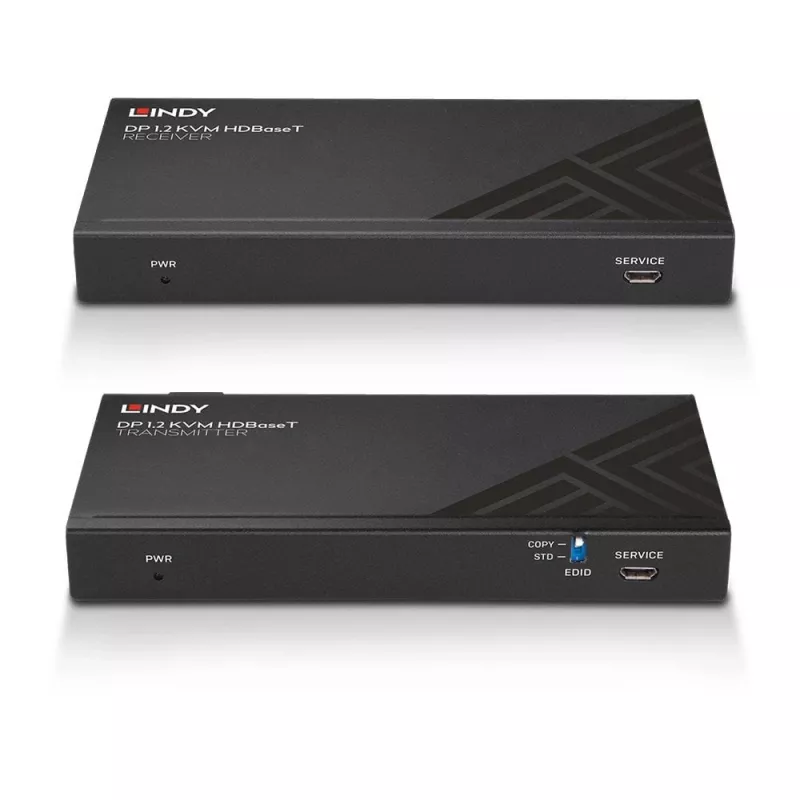 Lindy 150 m Cat.6 DisplayPort 1.2, USB, IR ja RS-232 HDBaseT KVM -jatko