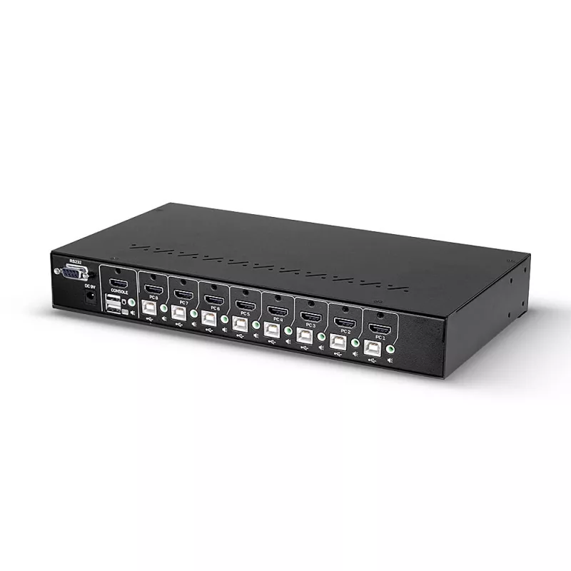 Lindy 39538 KVM-kytkin räkkiasennus musta