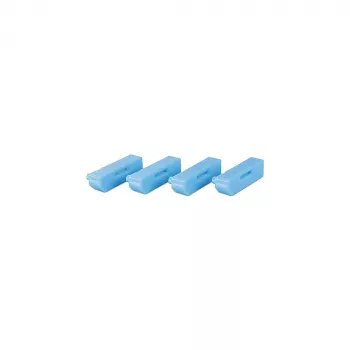 Lindy 40324 porttitulppa porttitulppa + avain DisplayPort sininen akryylinitriilibutadieenistyreeni (ABS) 5 kpl