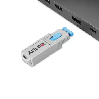 Lindy 40325 porttitulppa DisplayPort sininen akryylinitriilibutadieenistyreeni (ABS) 10 kpl