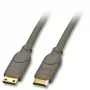Lindy 0,5 m HDMI CAT2 HDMI-kaapeli HDMI Type-C (Mini) musta