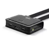 Lindy 2-porttinen DisplayPort 1.2, USB 2.0 ja audio -kaapeli-KVM-kytkin