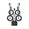 Lindy 2-porttinen DisplayPort 1.2, USB 2.0 ja audio -kaapeli-KVM-kytkin