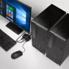 Lindy 2-porttinen DisplayPort 1.2, USB 2.0 ja audio -kaapeli-KVM-kytkin
