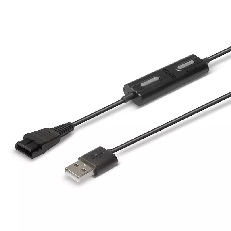 Lindy USB Type-A - Jabra Quick Disconnect -kuulokeadapteri