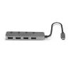 Lindy 4-porttinen USB 3.2 Type-C -keskitin virtakytkimillä