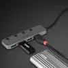 Lindy 4-porttinen USB 3.2 Type-C -keskitin virtakytkimillä