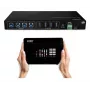 Lindy 4x4 USB 3.2 Gen 1 -matriisikytkin, 5 Gbit/s, musta, metalli, kiertosäädin, CE, FCC, RoHS & REACH, USB Type-A, USB Type-B