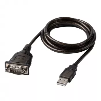 Lindy 43413 sarjakaapeli harmaa 1,5 m USB Type-A RS-232
