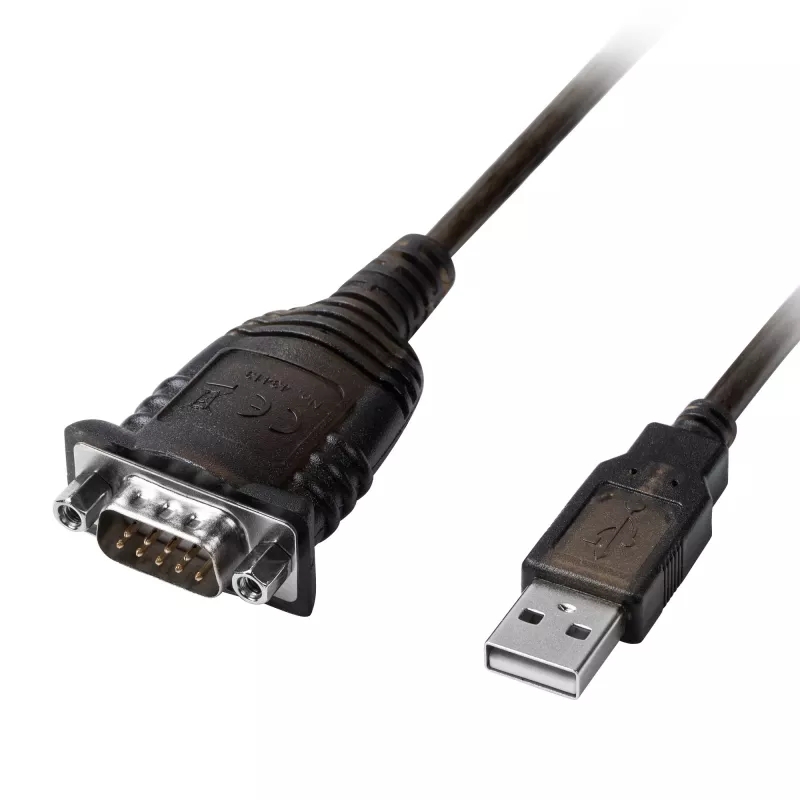Lindy 43413 sarjakaapeli harmaa 1,5 m USB Type-A RS-232