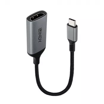 Lindy 43428 videokaapelisovitin 0,15 m USB Type-C HDMI, harmaa