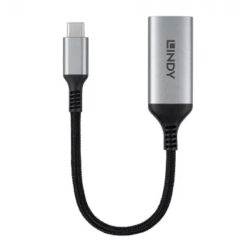 Lindy 43428 videokaapelisovitin 0,15 m USB Type-C HDMI, harmaa