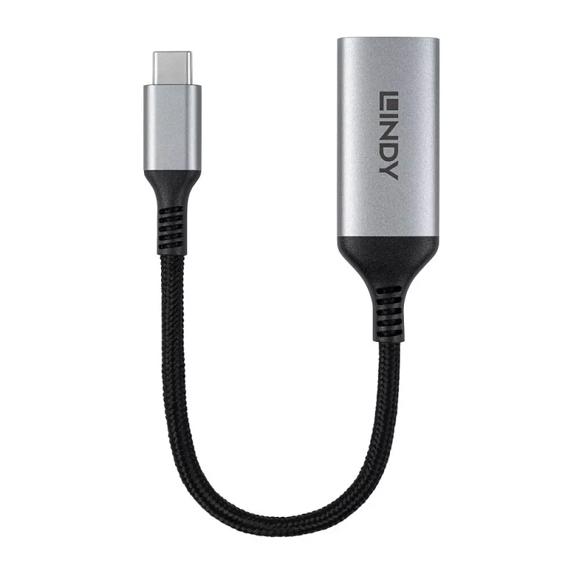 Lindy 43428 videokaapelisovitin 0,15 m USB Type-C HDMI, harmaa