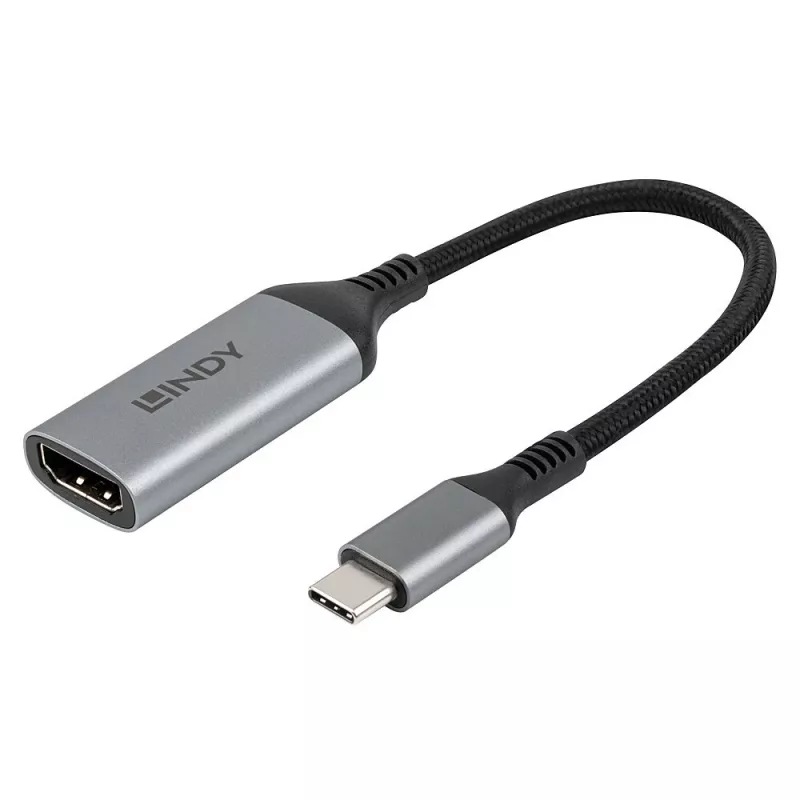 Lindy 43428 videokaapelisovitin 0,15 m USB Type-C HDMI, harmaa