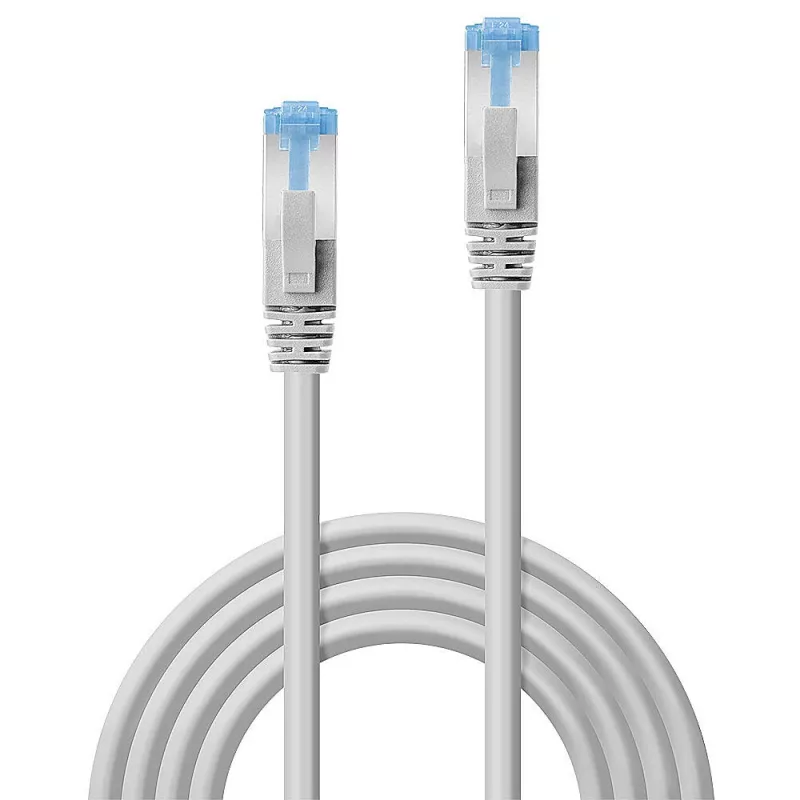 Lindy 1 m Cat.6A U/UTP LSZH -kaapeli, harmaa, 1 m, Cat6a, U/UTP (UTP), RJ-45, RJ-45, harmaa