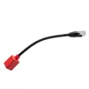 Lindy 0,2 m RJ-45 Cat.6A Break-Away -adapteri, 0,2 m, Cat6a, RJ-45, RJ-45, musta, punainen