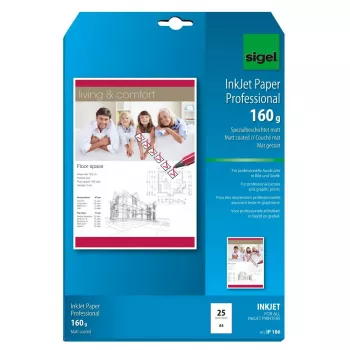 Tulostinpaperi A4 Sigel IP186 matta 25 arkkia valkoinen