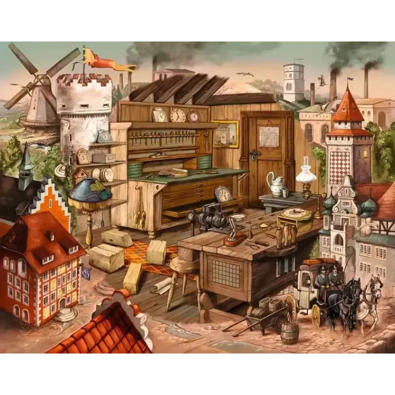 Palapeli Ravensburger 17447 — 919 palaa, 640 mm leveys, suositeltu ikä 14+