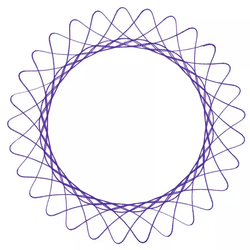 Lasten spirografi Ravensburger 297740, mukana sapluuna ja 2 kynää, monivärinen, yli 6-vuotiaille lapsille