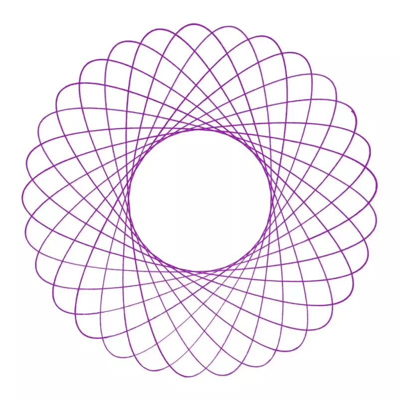 Lasten spirografi Ravensburger 297740, mukana sapluuna ja 2 kynää, monivärinen, yli 6-vuotiaille lapsille