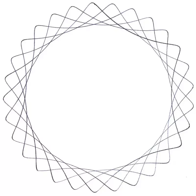 Lasten spirografi Ravensburger 297740, mukana sapluuna ja 2 kynää, monivärinen, yli 6-vuotiaille lapsille