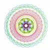 Lasten spirografi Ravensburger 297740, mukana sapluuna ja 2 kynää, monivärinen, yli 6-vuotiaille lapsille