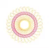 Lasten spirografi Ravensburger 297740, mukana sapluuna ja 2 kynää, monivärinen, yli 6-vuotiaille lapsille