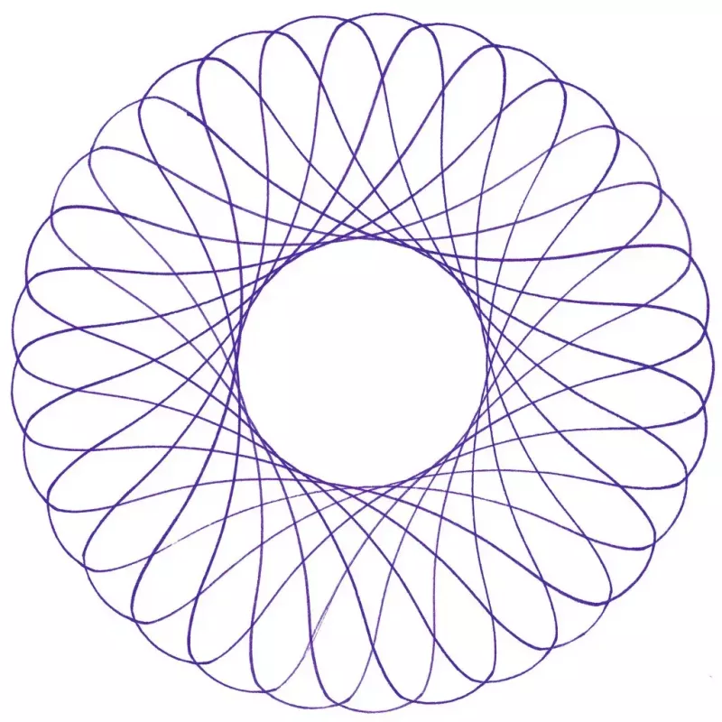 Lasten spirografi Ravensburger 297740, mukana sapluuna ja 2 kynää, monivärinen, yli 6-vuotiaille lapsille
