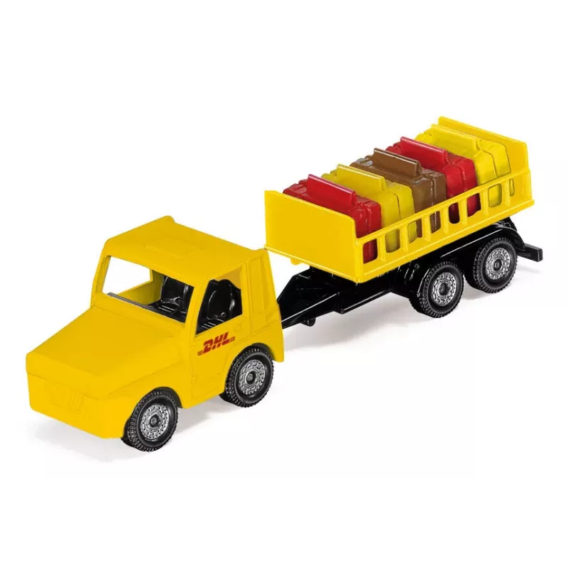 Siku DHL rahtilentokone tarvikkeilla esikoottu