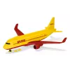 Siku DHL rahtilentokone tarvikkeilla esikoottu