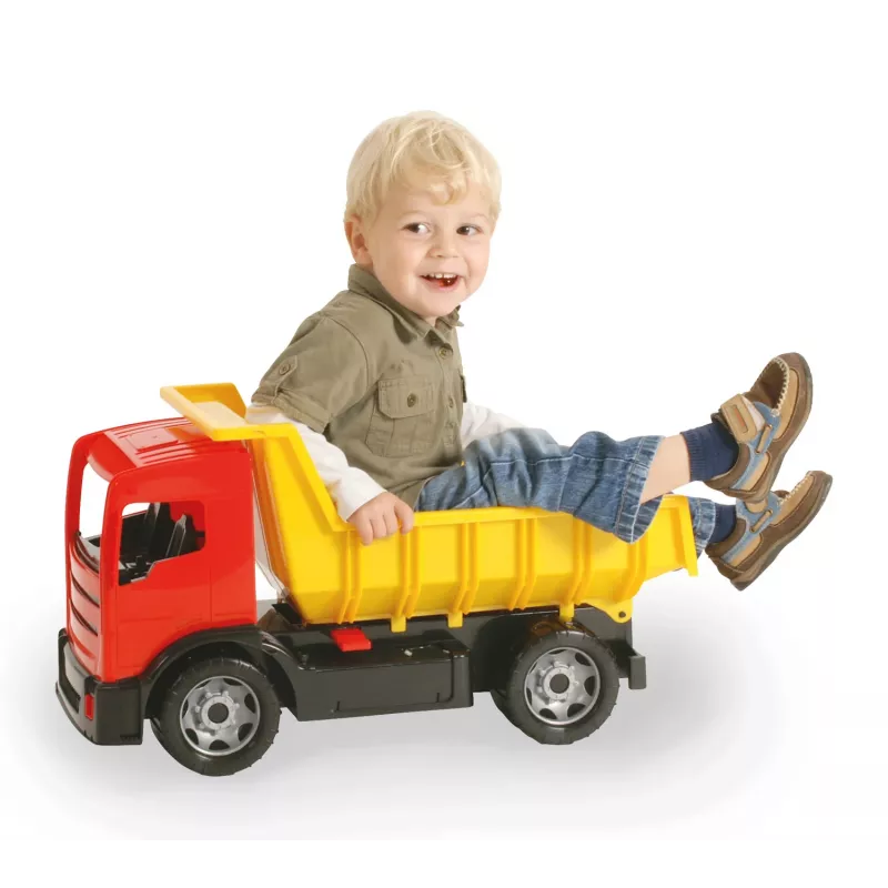 Kuorma-auto Lena GIGA TRUCKS kippiauto sininen punainen assorted