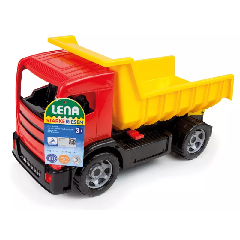 Kuorma-auto Lena GIGA TRUCKS kippiauto sininen punainen assorted