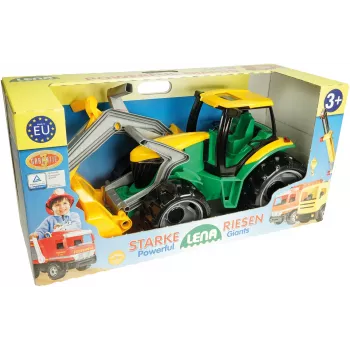 Traktori Lena GIGA TRUCKS ZL-02080 etukuormaajalla & kaivinkoneella