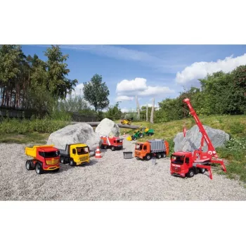 Traktori Lena GIGA TRUCKS ZL-02080 etukuormaajalla & kaivinkoneella