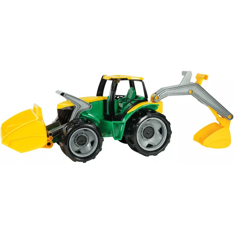Traktori Lena GIGA TRUCKS ZL-02080 etukuormaajalla & kaivinkoneella